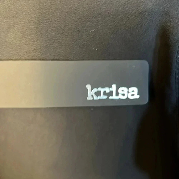 Krisa by revolve womens‎ wrap asymmetrical skirt XS oversized black midi event - Picture 4 of 11